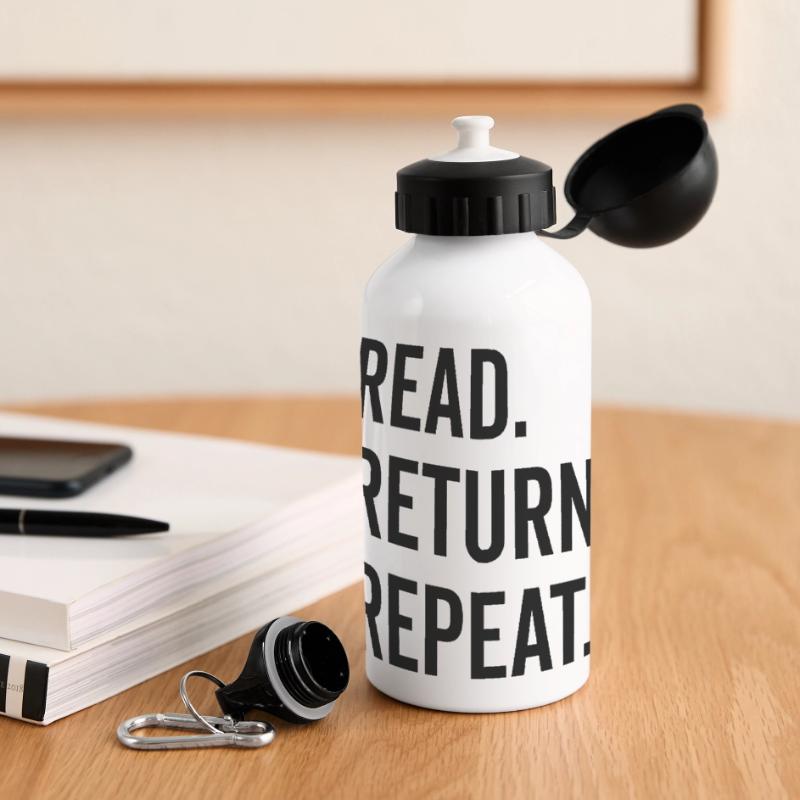 Read Return Repeat Panoramic Thermal Bottle with Lid 500 ml