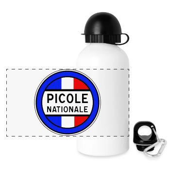Picole Nationale nouveau design - Gourde panoramique avec couvercle 500 ml - blanc - Devant