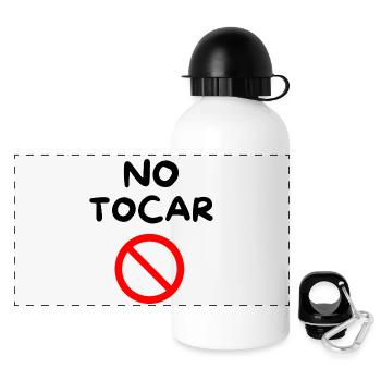 DO NOT TOUCH 🚫 - Panoramic Thermal Bottle with Lid 500 ml - white - Front