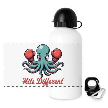 Hits Different - Panoramic Thermal Bottle with Lid 500 ml - white - Front
