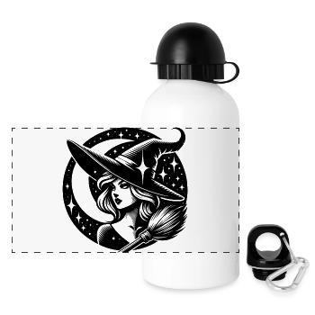Scary Witch - Panoramic Thermal Bottle with Lid 500 ml - white - Front