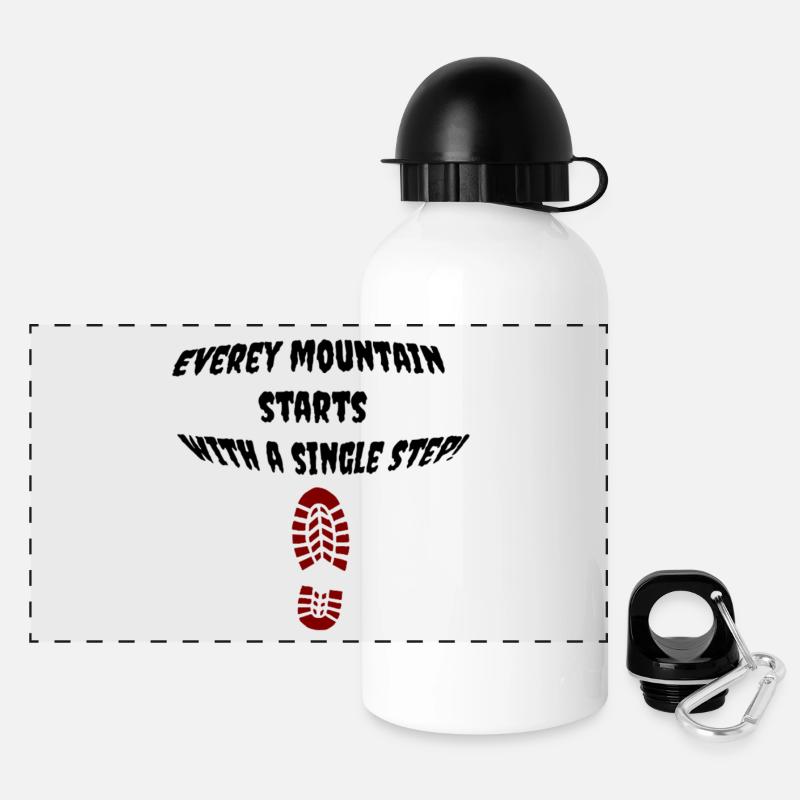 first_step - Panoramic Thermal Bottle with Lid 500 ml - white