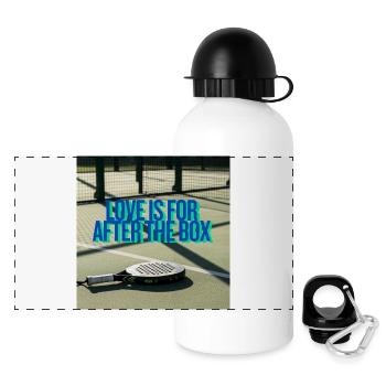 Love After the Box - Padel - Gourde panoramique avec couvercle 500 ml - blanc - Devant
