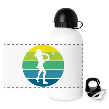 tennis - Panoramic Thermal Bottle with Lid 500 ml - white - Front