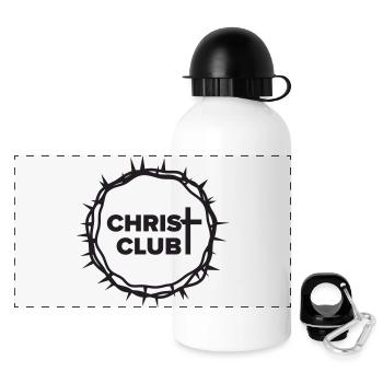 Christ-Club - Panorama Trinkflasche mit Deckel 500 ml - Weiß - Vorne
