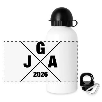 Jga 2026 Enterrement de vie de garçon - Gourde panoramique avec couvercle 500 ml - blanc - Devant