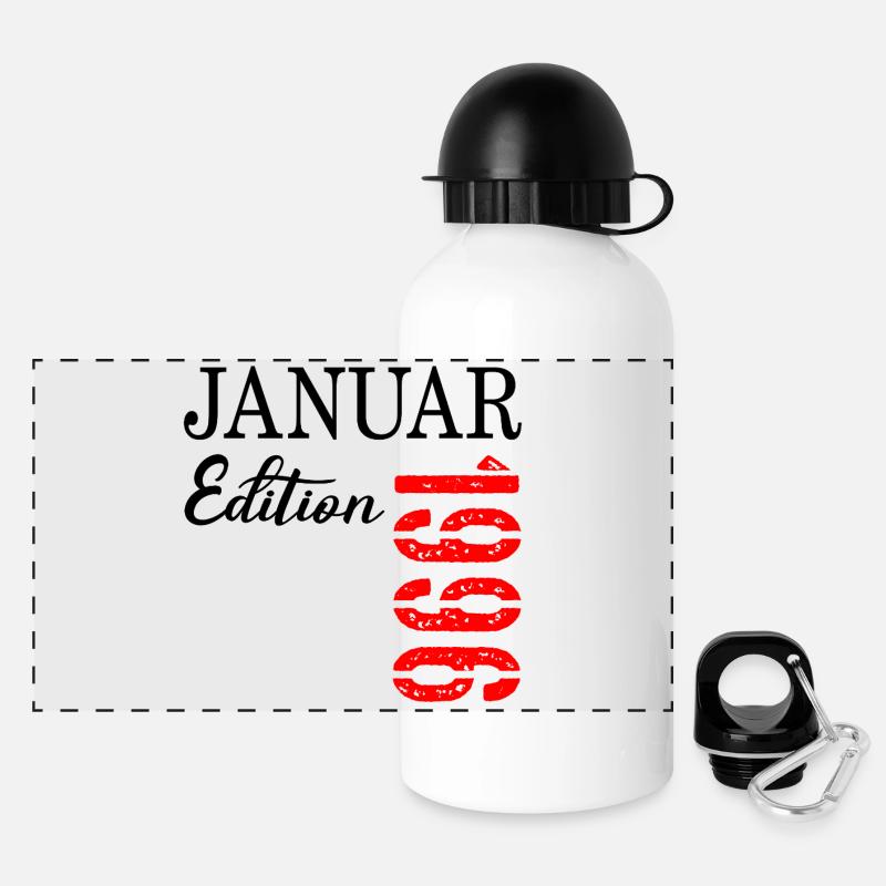 31st Birthday - January 1996 - Panoramic Thermal Bottle with Lid 500 ml - white
