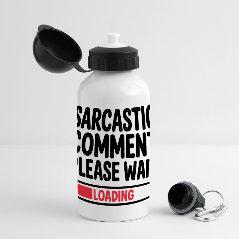 Sarcastic Comment Please Wait Humor Statement Panoramic Thermal Bottle with Lid 500 ml