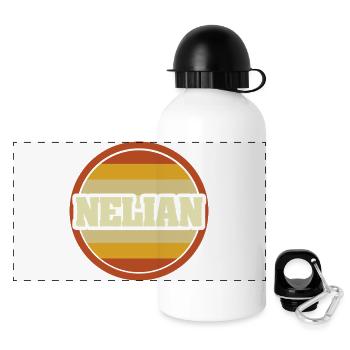 First name Nelian - Panoramic Thermal Bottle with Lid 500 ml - white - Front