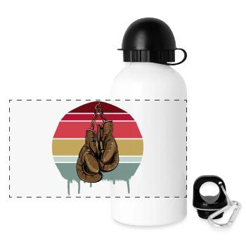 Boxing Gloves - Panoramic Thermal Bottle with Lid 500 ml - white - Front