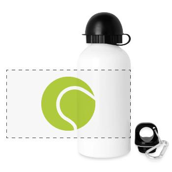 Tennis ball - Panoramic Thermal Bottle with Lid 500 ml - white - Front
