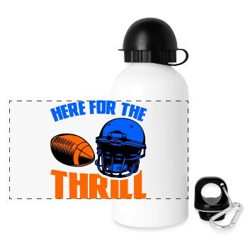 Football Coach Funny Quote - Panoramic Thermal Bottle with Lid 500 ml - white - Front