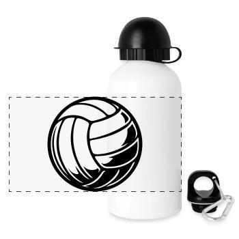 Volleyball Ball - Panoramic Thermal Bottle with Lid 500 ml - white - Front