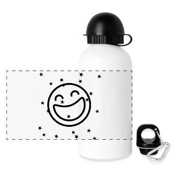 Emo Joy - Panorama Trinkflasche mit Deckel 500 ml - Weiß - Vorne