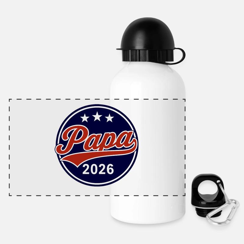 Dad 2026 - Panoramic Thermal Bottle with Lid 500 ml - white