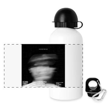 Fais-le. Motivationwear - Gourde panoramique avec couvercle 500 ml - blanc - Devant