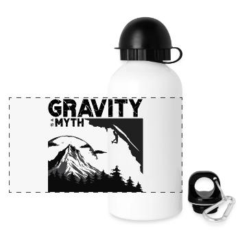 Gravity is a myth - Panoramic Thermal Bottle with Lid 500 ml - white - Front