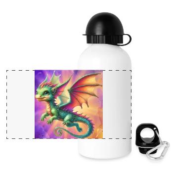 dragon - Panoramic Thermal Bottle with Lid 500 ml - white - Front