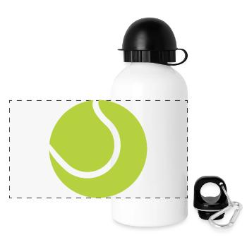 Tennis ball - Panoramic Thermal Bottle with Lid 500 ml - white - Front