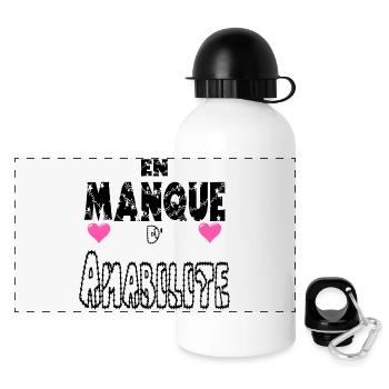  En Manque d'Amabilité - Gourde panoramique avec couvercle 500 ml - blanc - Devant