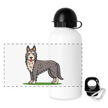 Irish Wolfhound (bande dessinée) - Gourde panoramique avec couvercle 500 ml - blanc - Devant