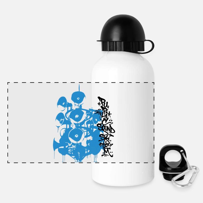 public soundsystem - Panoramic Thermal Bottle with Lid 500 ml - white