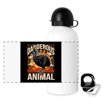 Extremely perilous  - Panorama Trinkflasche mit Deckel 500 ml - Weiß - Vorne