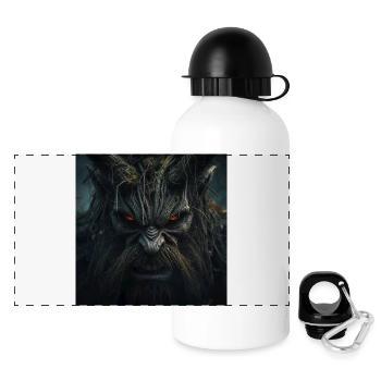 The Wrath of Leszy Borowa - Slavic Dark Fantasy - Panoramic Thermal Bottle with Lid 500 ml - white - Front