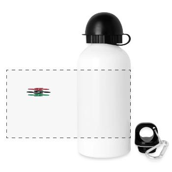 Croix Basques - Gourde panoramique avec couvercle 500 ml - blanc - Devant