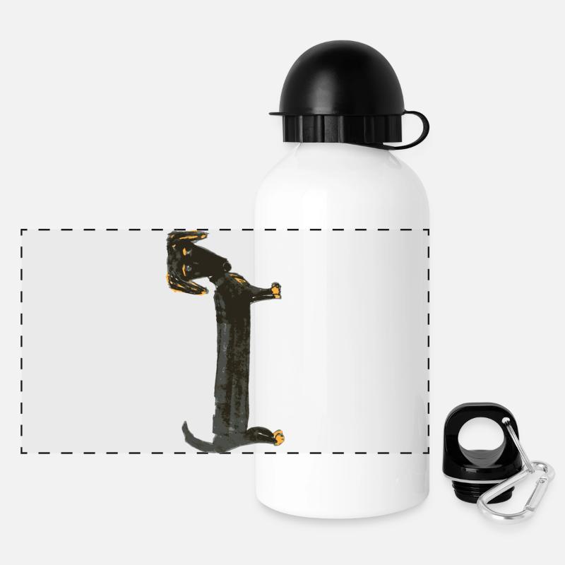 wiener - Panorama Trinkflasche mit Deckel 500 ml - Weiß