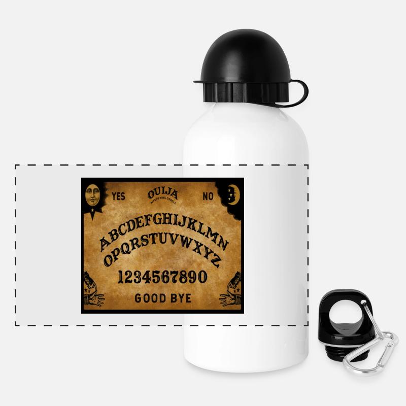 Ouija - Panorama Trinkflasche mit Deckel 500 ml - Weiß