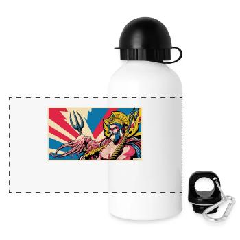 nVx Poseidon 1 - Panorama Trinkflasche mit Deckel 500 ml - Weiß - Vorne