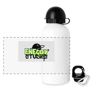 Energy Studios Entertainment - Panorama Trinkflasche mit Deckel 500 ml - Weiß - Vorne