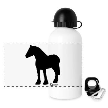 rappe-kaltblut - Panorama Trinkflasche mit Deckel 500 ml - Weiß - Vorne