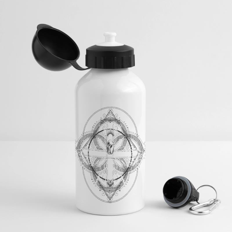 Insects Psychedelic Bug Pattern Panoramic Thermal Bottle with Lid 500 ml
