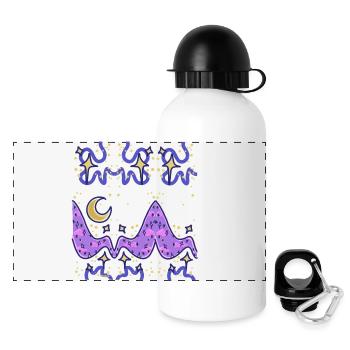 Funky Night Sky - Panoramic Thermal Bottle with Lid 500 ml - white - Front