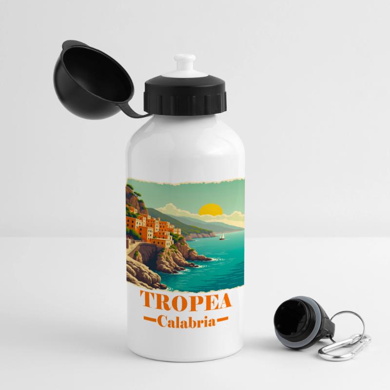 Tropea Calabria orange Gourde panoramique avec couvercle 500 ml