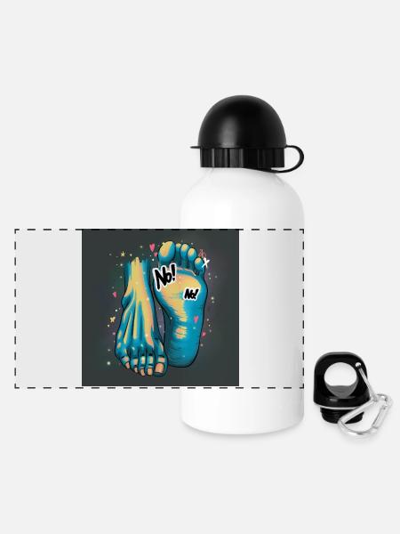 No no no! - Panoramic Thermal Bottle with Lid 500 ml - white