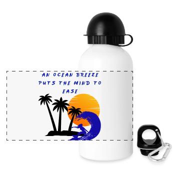 Sigura Design - Panorama Trinkflasche mit Deckel 500 ml - Weiß - Vorne
