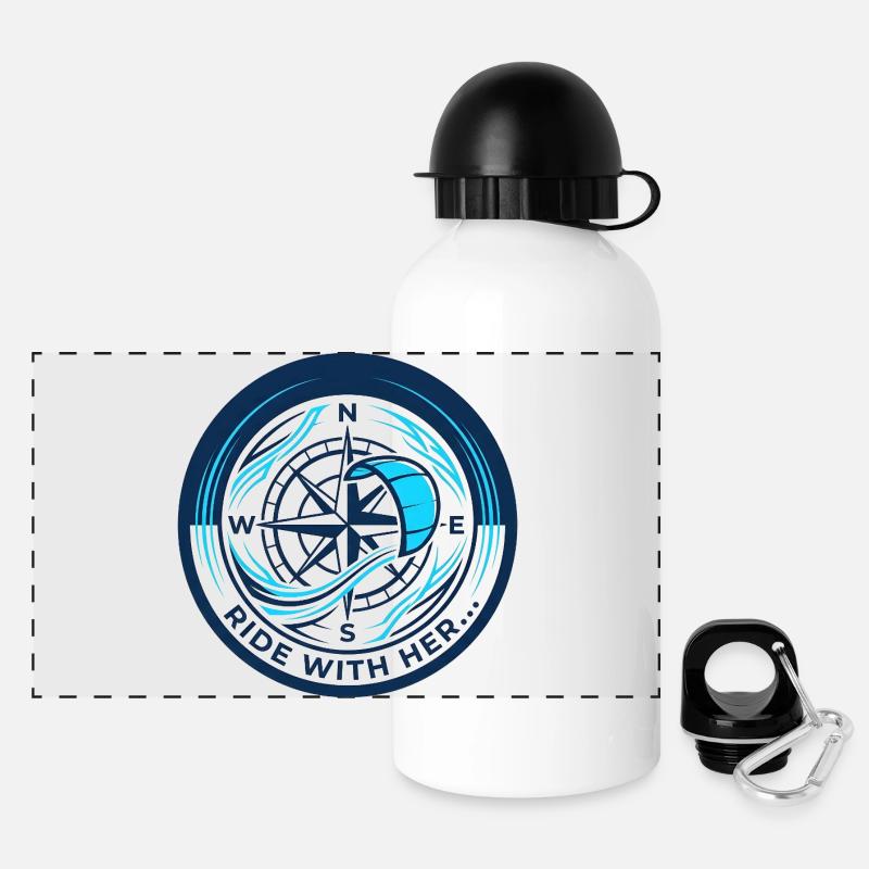 compass - Panoramic Thermal Bottle with Lid 500 ml - white