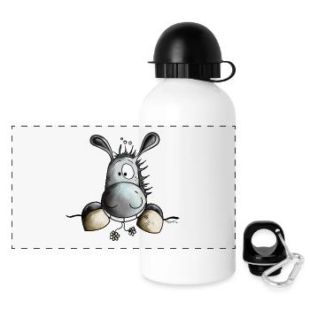 Sweet Donkey - Panoramic Thermal Bottle with Lid 500 ml - white - Front
