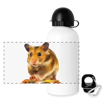 I am hamster - Gourde panoramique avec couvercle 500 ml - blanc - Devant