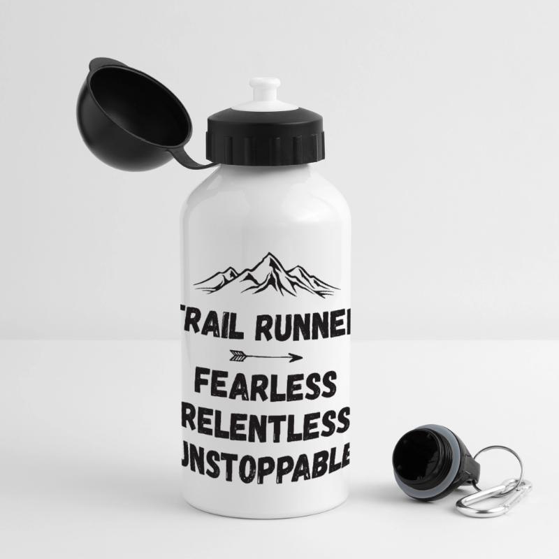 Trail Runner - Intrépide. Implacable. Imparable. Gourde panoramique avec couvercle 500 ml