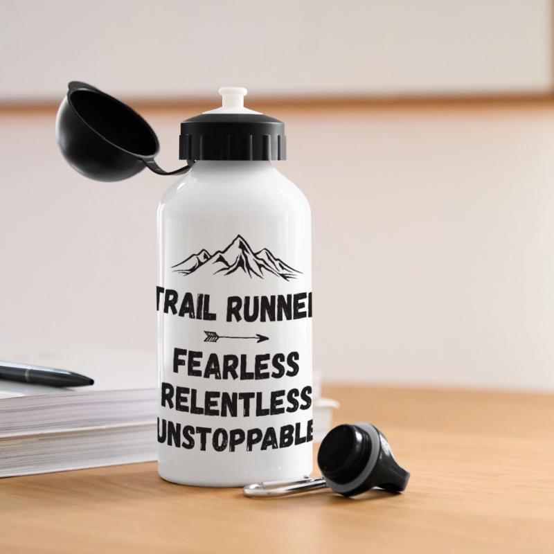 Trail Runner - Intrépide. Implacable. Imparable. Gourde panoramique avec couvercle 500 ml