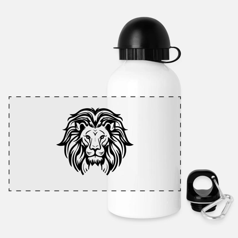 Citation ciblée You Circle - Gourde panoramique avec couvercle 500 ml - blanc