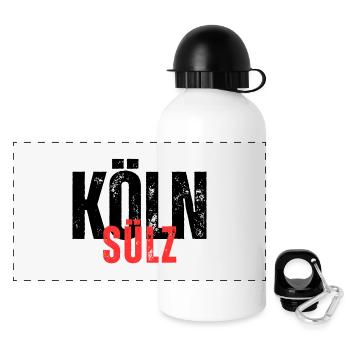 Sülz black red - Panoramic Thermal Bottle with Lid 500 ml - white - Front
