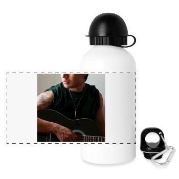 Studio Night Guitar - Panoramic Thermal Bottle with Lid 500 ml - white - Front