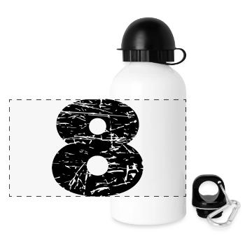 8 - Panoramic Thermal Bottle with Lid 500 ml - white - Front