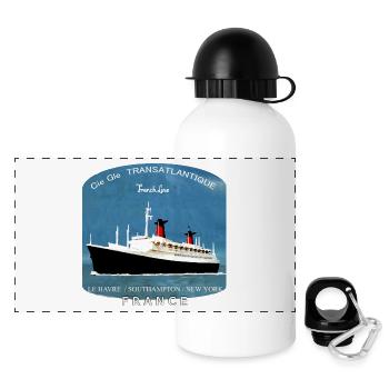 LINER FRANCE CREATION Louis RUNEMBERG © Adagp - Panoramic Thermal Bottle with Lid 500 ml - white - Front