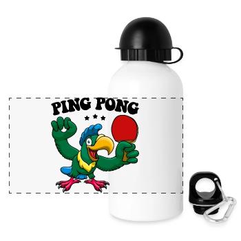 Ping Pong Champion Design Table Tennis and - Panoramic Thermal Bottle with Lid 500 ml - white - Front